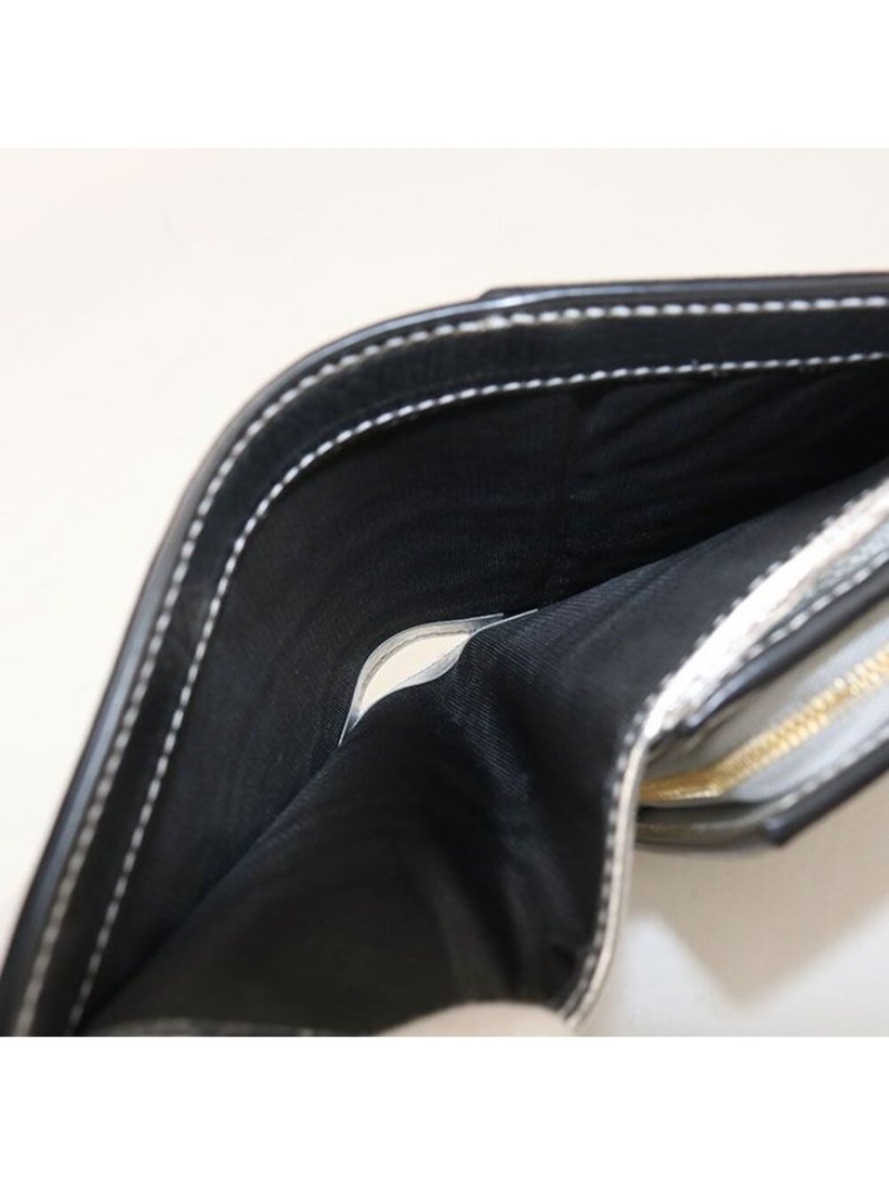 Gucci Compact Wallet Double Bifold GG Supreme Silver Beige - Picture 4 of 8